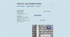 Desktop Screenshot of dr-merten.de