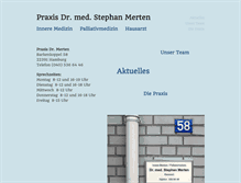 Tablet Screenshot of dr-merten.de